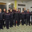 photo  les sapeurs pompiers promus et diplômés lors de la cérémonie de la sainte-barbe. 