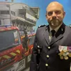 photo  le lieutenant stevenn curran, chef de centre par intérim du centre de secours de sablé-sur-sarthe. 