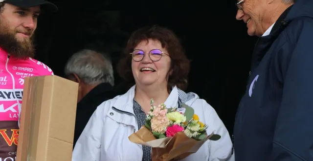 photo  catherine pontonnier était la présidente du comité d’organisation de l’épreuve cycliste nantes-segré (ici lors de l’édition 2022).  &copy;  archives ouest-france 