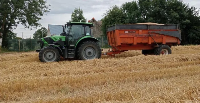 photo  l’earl de la louvignière a constaté la disparition de sa benne ce lundi 8 décembre 2025.  &copy;  photo transmise par catherine cauder 