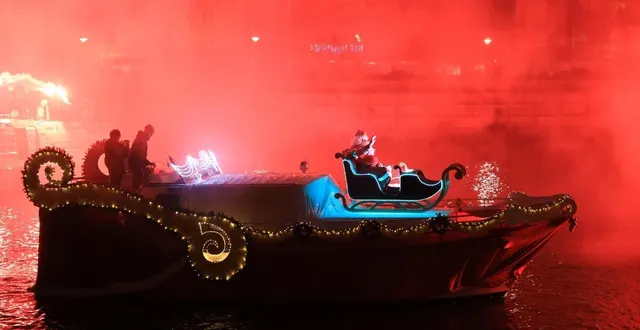 photo  le père noël sera présent, cette année encore, au port du mans.  &copy;  ouest-france 