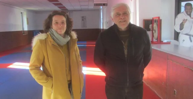 photo  frédéric grellet, président d’à fond la gym, et estelle coulonnier, vice-présidente, tiendront deux permanences pour prendre les inscriptions.  &copy;  ouest-france 