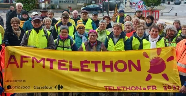 photo  les participants au téléthon y ont mis tout leur cœur pour réunir le maximum de fonds.  &copy;  ouest-france 