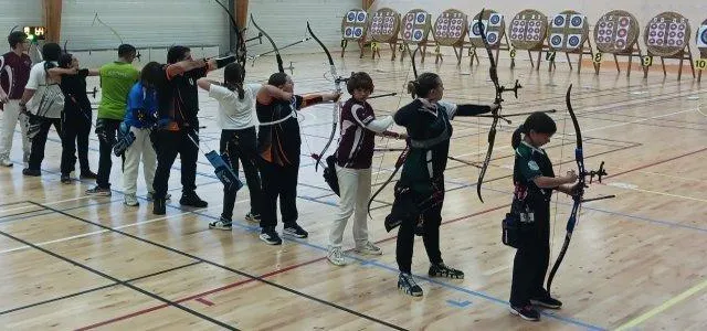 photo  93 archers dont cinq handi-archers de onze équipes sarthoises et mayennaises se sont affrontés dans le gymnase, dimanche, pour une étape sélective aux championnats de france. une deuxième réunion aura lieu le 31 mai, en extérieur, au stade de football du collège. à noter qu’une partie de la recette de la restauration et la buvette sera versée au téléthon.  &copy;  ouest-france 