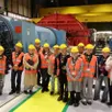 photo  les élèves de première et terminale de baccalauréat stav de la mfr le cèdre, en visite pédagogique à la centrale nucléaire de chinon. 