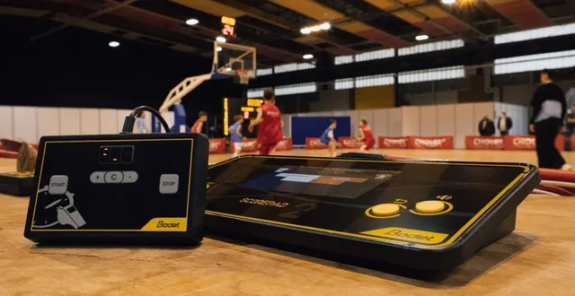 photo  le scorepad 2 a été lancé par bodet sport à la fin de l’année 2024.  &copy;  bodet sport 