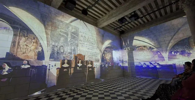 photo  intégré aux murs du chauffoir, ce nouveau film d’animation conte l’histoire de l’abbaye de fontevraud.  &copy;  courrier de l’ouest 