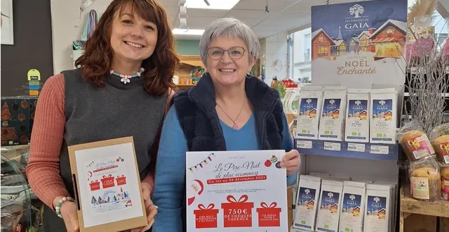 photo  les commerçants écomméens annoncent qu’un gros lot d’une valeur de 750 € est à gagner.  &copy;  le maine libre 