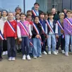 photo  les nouveaux élus (cm1 cm2) pour deux années au conseil municipal des enfants. 