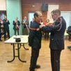 photo  laurent busson a reçu la médaille d’or des sapeurs-pompiers.  