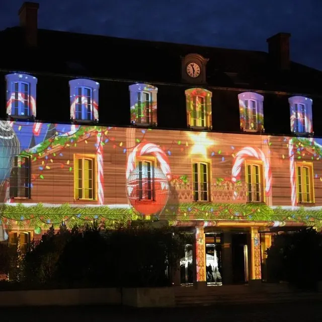 photo la projection du mapping est assurée par we are kraft et dure onze minutes.  ©  conseil départemental de l’orne