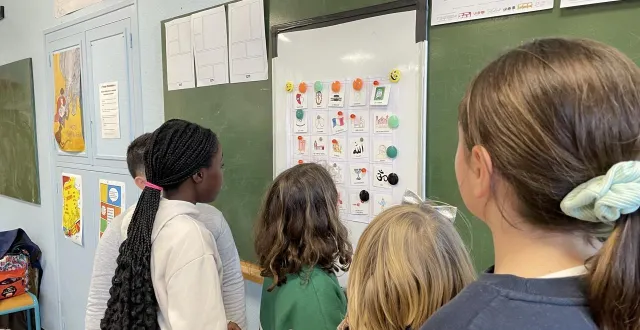 photo  différents ateliers ont permis aux enfants découvrir le principe de laïcité.  &copy;  le maine libre 