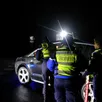 photo des gendarmes lors d’un contrôle à la sortie d’une boîte de nuit. photo d’illustration.