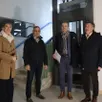 photo les élus daniel chevalier et pascal lelièvre, en compagnie d’audrey froger et pierre-marie gourhand, de la mission économique, lors d’une visite du chantier de la virgule, le 4 décembre 2025.