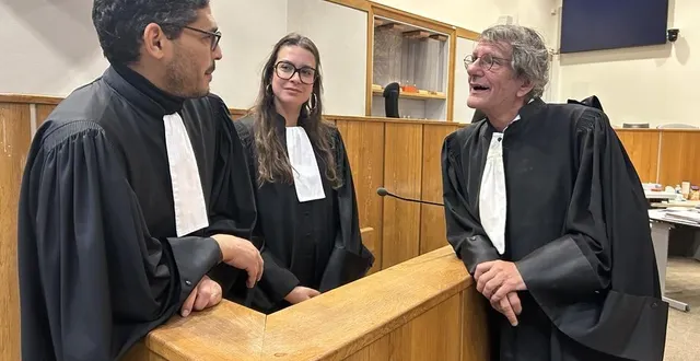 photo  de gauche à droite, wissam mahlaoui et sara briand, avocats de la partie civile. et jean-noël bouillaud, avocat de la défense.  &copy;  ouest-france 