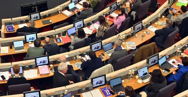 photo  le vote du budget en décembre 2024 au conseil régional des pays de la loire.  &copy;  archives jérôme fouquet / ouest france 