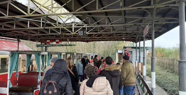 photo  le muséotrain a attiré de nombreux visiteurs cette année 2025.  &copy;  collection personnelle muséotrain 