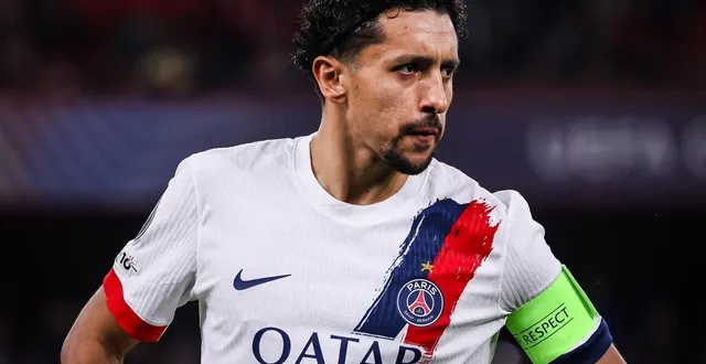 photo  le capitaine du psg marquinhos est sorti sur blessure en ligue des champions à la pause contre bilbao.  &copy;  dppi via afp / matthieu mirville 