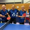 photo l’équipe deux des vétérans du club de tennis de table.