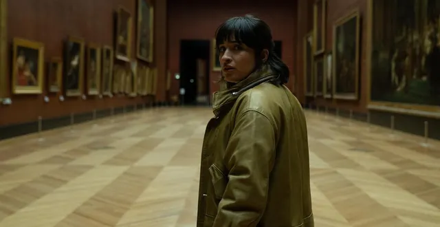 photo  shirine boutella dans « belphégor » sur hbo max.  &copy;  stéphanie branchu/pathe/hbo max/m6 