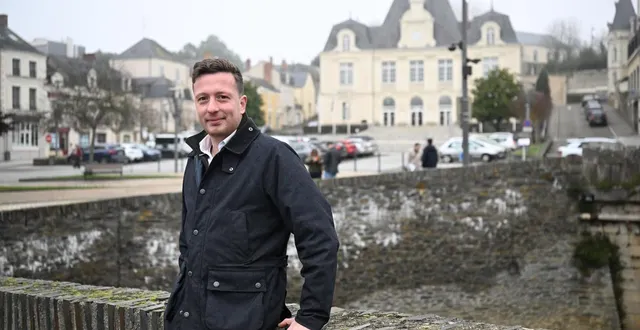 photo  jean-eudes gannat, figure de l’alvarium, groupuscule d’extrême droite dissous en 2021, se présente pour la première fois comme candidat aux élections municipales de segré-en-anjou bleu.  &copy;  photo co - josselin clair - le courrier de l’ouest 