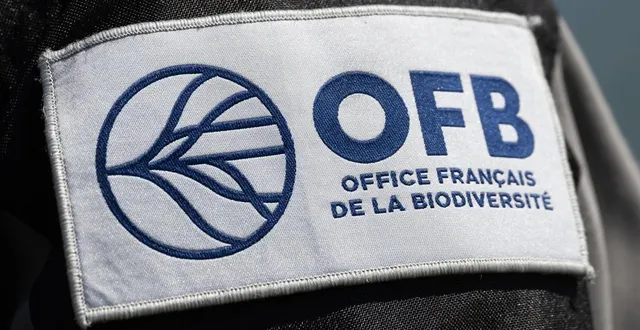 photo  cette photographie montre le blason de l’office français de la biodiversité (ofb) au parc national de l’île de port cros à hyères, dans le sud-est de la france, le 8 mai 2025.  &copy;  miguel medina / archives afp 