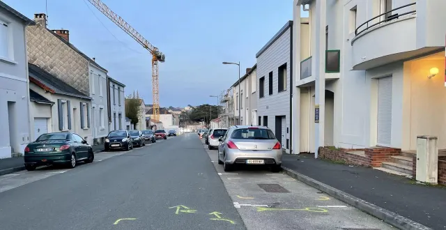 photo  l’accident s’était produit au niveau du numéro 91 de la rue barjot à cholet.  &copy;  co - lucas rojouan 