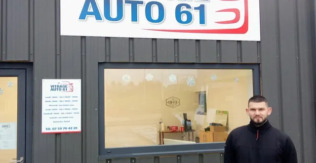 photo  jimmy gautier vient d’ouvrir son entreprise de vitrage automobile.  &copy;  ouest-france 