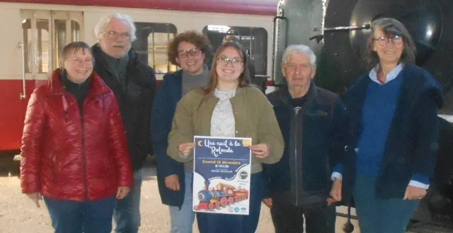 photo  de gauche à droite, chantal duru de l’association, bruno duru président de la rotonde, matilde estadieu de la vallée du loir, léa déze stagiaire en art, culture du patrimoine et gallienne cohue président de la vallée du loir.  &copy;  ouest-france. 