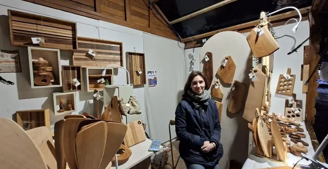 photo  zoé point a su créer un bel univers dans son chalet, place du donjon.    &copy;  co 