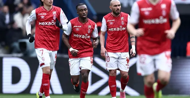 photo  le stade reims est 3e de ligue 2.  &copy;  franck fife / afp 