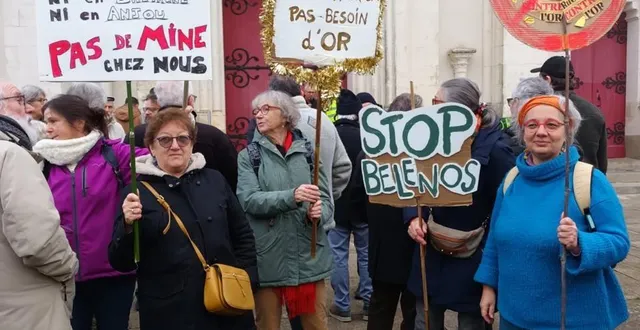 photo  quelques jours après la décision de l’état d’accorder un permis d’exploration de recherches minières, des opposants au projet bélénos étaient réunis à bécon-les-granits.  &copy;  ouest-france 