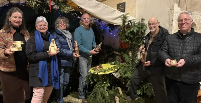 photo  c’était la cinquième édition de la dégustation de la crèche de noel en chocolat, à l’église de bellême.  &copy;  ouest-france 