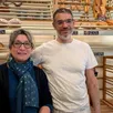 photo  sylvie et guillaume lamouche sont les nouveaux boulangers de mayet (sarthe). 
