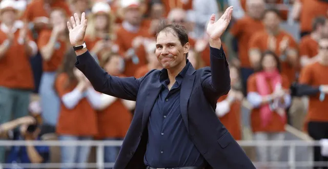 photo  rafael nadal lors de la cérémonie organisée en son honneur, à roland garros.  &copy;  jean catuffe / dppi via afp 