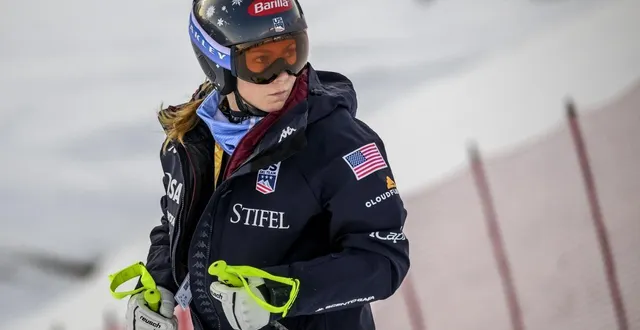 photo  mikaela shiffrin vise la victoire à courchevel à l’épreuve de slalom lors de la coupe du monde de ski alpin ce mardi 16 décembre.  &copy;  fabrice coffrini / afp 