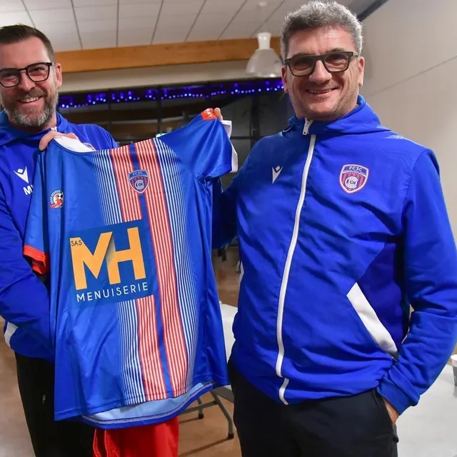 photo matthieu hérault et thierry jamin, présidents du fc 3c.  ©  co - marie delage