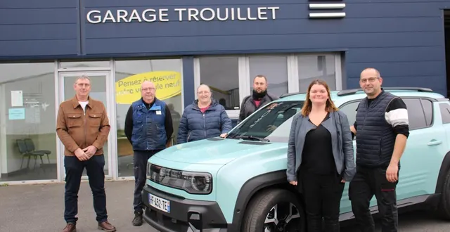 photo  de gauche à droite : stéphane henry, jean-pascal et nadège trouillet, clément, sonia delaunay et ludovic hamel.  &copy;  ouest-france 