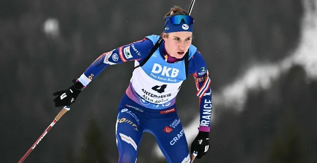 photo  paula botet à antholz-anterselva, le 23 janvier 2025.  &copy;  marco bertorello 