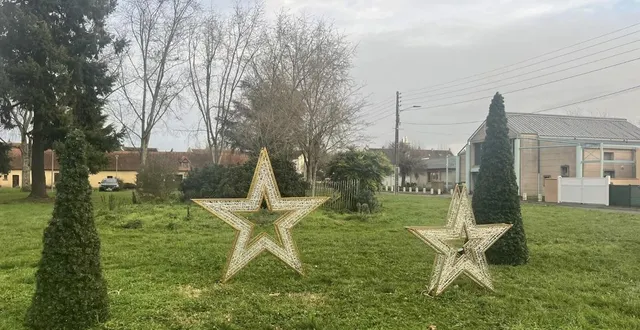 photo  des décorations lumineuses de noël ont été volées la semaine dernière à arnage (sarthe).  &copy;  ville d’arnage 