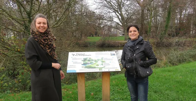 photo  jeanne féret, adjointe en charge de la vie citoyenne et de la communication, et stéphanie brefort, porteuse du projet plantation d’arbres, lors de la première édition.  &copy;  ouest-france 