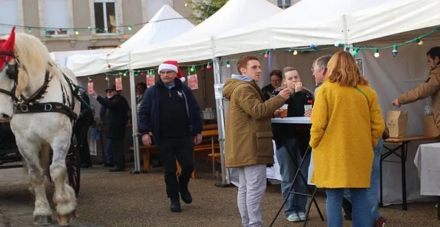 photo  les tours en calèche ont fait recette auprès des enfants.  &copy;  le maine libre 