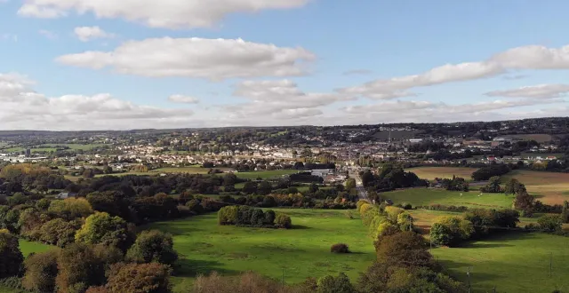 photo  vue panoramique du territoire concerné, de sillé-le-guillaume vers conlie.  &copy;  archives le maine libre 