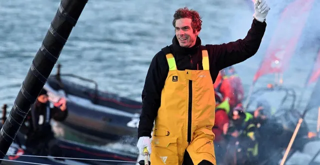 photo  charlie dalin avait remporté le vendée globe 2024-2025.  &copy;  jérôme fouquet/ouest-france 