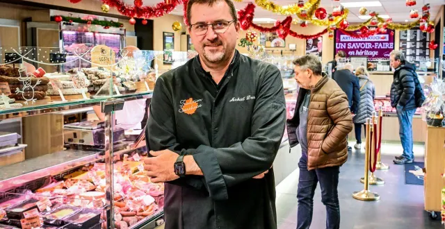 photo  mickaël doire prône une valorisation de l’apprentissage.  &copy;  photo le maine libre - yvon loué 