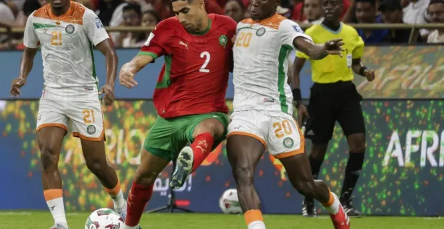 photo  achraf hakimi et le maroc seront les grands favoris de cette coupe d’afrique des nations 2025.  &copy;  abdel majid bziouat / afp 