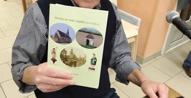 photo  samedi soir, gérard gosset est venu présenter son livre aux habitants de la commune.  &copy;  ouest-france 