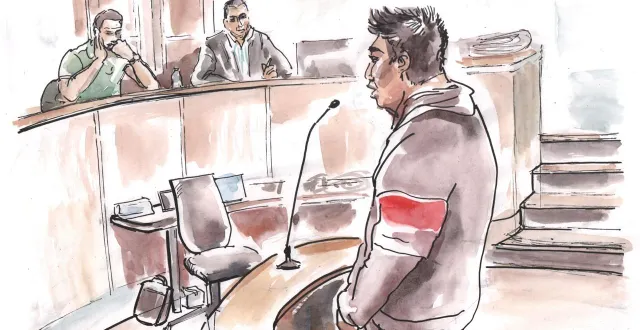 photo  le frère de chryssler hiro, présent le soir du meurtre, a été entendu par la cour d’assises de maine-et-loire.  &copy;  illustration amandine ricart 