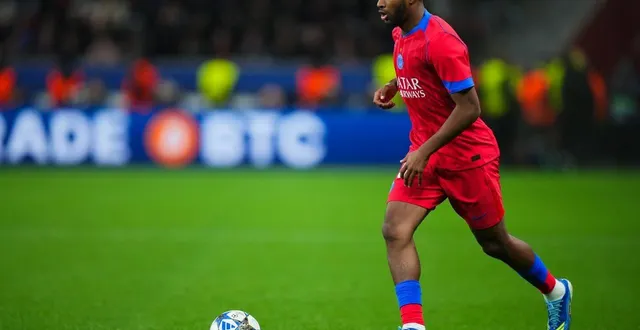 photo  le jeune ailier du psg ibrahim mbaye a prolongé son contrat avec paris jusqu’en 2028.  &copy;  pau barrena / afp 