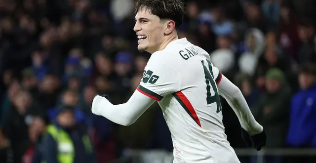 photo  alejandro garnacho s’est offert un doublé avec chelsea ce mardi 16 décembre en coupe de la ligue.  &copy;  getty images via afp 